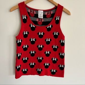 Disney Mini Mouse Knit Tank Top Size M